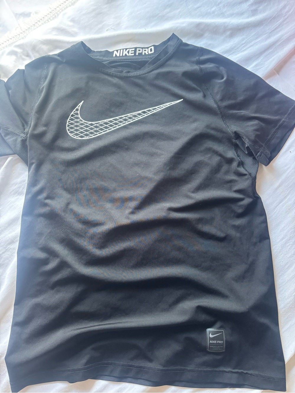 Nike Pro Kids Black Short-Sleeve Performance Shirt